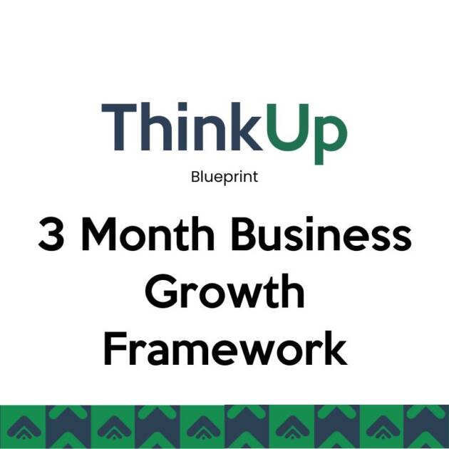 ThinkUp Blueprint 3-Month Business Growth Framework by AdvertiseUp — strategic consultancy program helping SMEs build marketing and business systems in Egypt and Dubai