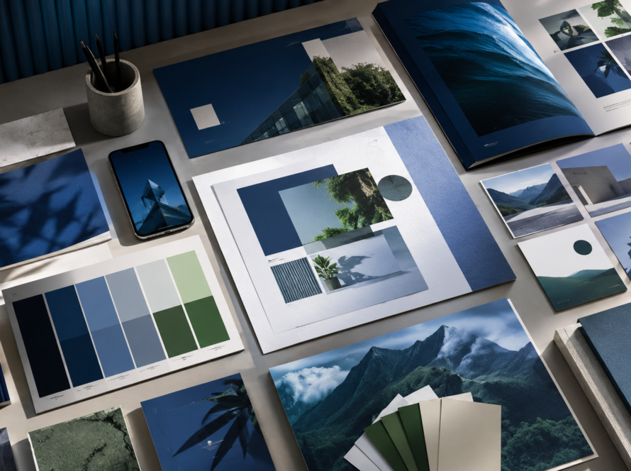 BuildUp brand and marketing assets service by AdvertiseUp showing creative brand identity and campaign materials